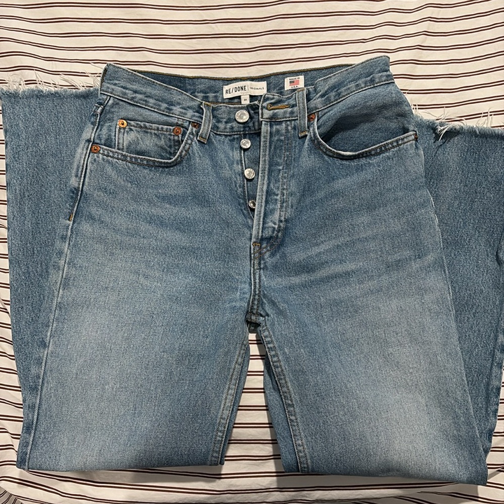 Re/Done Stovepipe Ankle - Medium Vain - 27